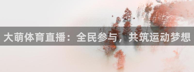 大萌体育直播：全民参与，共筑运动梦想